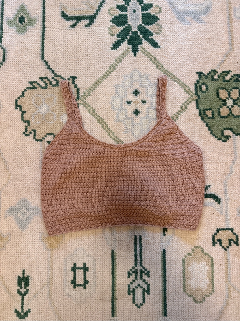 aerie Knit Scoop Bralette — Tan